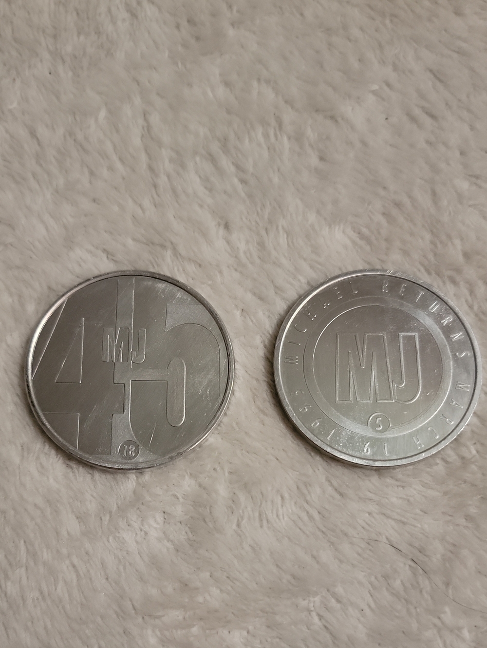 2 Vintage Michael Jordan Upper Deck Coins